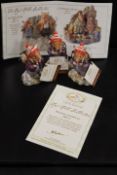 THREE DOULTON BRAMBLE HEDGE BOXED FIGURES