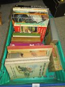 A TRAY OF ASSORTED VINTAGE MOTORING RELATED BOOKS