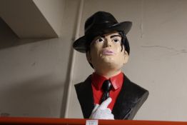 A SHOP DISPLAY MICHAEL JACKSON BUST