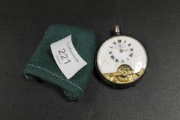 A CONTINENTAL SILVER CASED WEEKLY WATCH COMPANY POCKET WATCH A/F