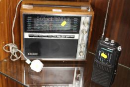 A VINTAGE KOYO RADIO TOGETHER WITH AN ALBRECHT MULTIBAND HAND HELD RECEIVER