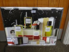 AN ILLUMINATING ADVERTISING / POINT OF SALE SIGN FOR CHANEL PERFUME