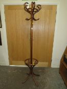 A MODERN BENTWOOD HAT STAND S/D