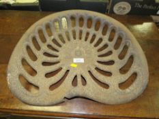 AN ORIGINAL CAST METAL BAMFORDS TRACTOR SEAT