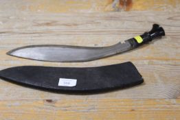 A VINTAGE KUKRI IN SHEATH