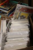 A BOX OF ASSORTED COMICS, to include Two Faces of Tomorrow, Titan, Nexman, Pink Tornado etc
