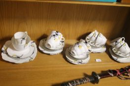 AN ART DECO FOLEY CHINA TEASET