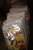 A TRAY OF MAINLY AVENGERS COMICS (TRAY/S NOT INCLUDED)