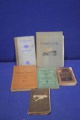 A COLLECTION OF 6 VINTAGE BOOKS TO INCLUDE MODERN FARMING, MOTORS IN A NUTSHELL, BREWERS ALMANACK