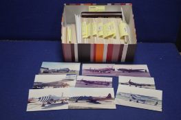 A BOX OF AIRCRAFT RELATED PHOTOGRAPHS