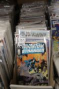A BOX OF ASSORTED DC COMICS, to include Hero, Phantom Stranger, Check mate, Outlaw, Justice League