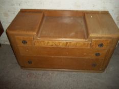 A RETRO OAK DRESSING TABLE