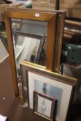 A QUANTITY OF ASSORTED PICTURES, PRINTS AND MIRRORS