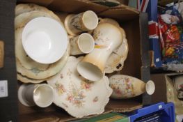 A TRAY OF DEVON CROWN CREAM WARE