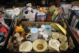 TWO TRAYS OF ASSORTED CERAMICS TO INCLUDE SYLVAC (TRAY/S NOT INCLUDED)