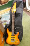 AN IBANEZ ELECTRIC GUITAR