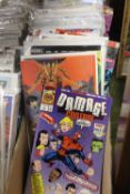 A COLLECTION OF DC AND MARVEL COMICS, to include Damage, Bishop, Avengers, New Mutans, Red Sonja