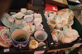 TWO TRAYS OF ASSORTED CERAMICS TO INCLUDE HARVEST TABLEWARE (TRAY/S NOT INCLUDED)