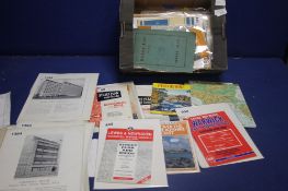 A COLLECTION OF 10 ORDNANCE SURVEY MAPS/ STREET PLANS, together with a collection of larger maps