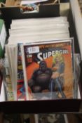 A TRAY OF SUPER GIRL COMICS (TRAY/S NOT INCLUDED)