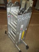A FOLD AWAY ALUMINIUM LADDER