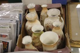 A TRAY OF CROWN DEVON CREAM WARE (TRAY/S NOT INCLUDED)