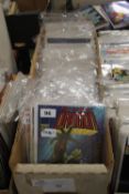 A TRAY OF MISCELLANEOUS COMICS, to include DC Amethyst, Marvel Saga, Trigger, Jonny Demon, GI Joe