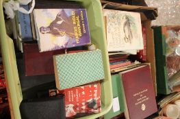 TWO TRAYS OF MISCELLANEOUS BOOKS (TRAY/S NOT INCLUDED)