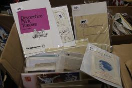 A BOX OF MAGAZINES AND EPHEMERA, to include theatre programmes etc