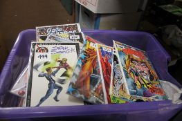 A LARGE TRAY OF MISCELLANEOUS COMICS, to include Electropolis, Cross Overs, Suicide Risk, Sea of