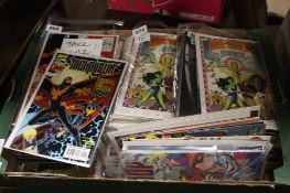 A TRAY OF MAINLY MARVEL COMICS, to include She Hulk, Punisher, Sentinel, Phoenix resurrection etc