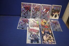 A COLLECTION OF MARVEL MODERN AGE XMEN, WILDCATS COMICS 1990S ISSUES