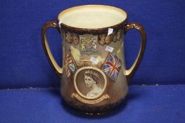 A 1953 ROYAL DOULTON LIMITED EDITION LOVING CUP