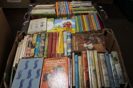 TWO BOXES OF COLLECTABLE CHILDRENS BOOKS, to include Ladybird books by Enid Blyton etc