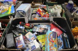TWO TRAYS OF ASSORTED TOYS AND GAMES (TRAY/S NOT INCLUDED)