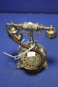 A REPRODUCTION TELEPHONE CONVERTED FOR MODERN DAY USE