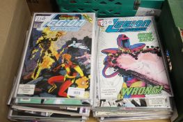 A BOX OF DC LEGION OF SUPER HEROES COMICS, mainly 1990s including #3