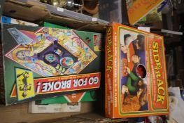 A SMALL COLLECTION OF VINTAGE GAMES PARTS NOT CHECKED