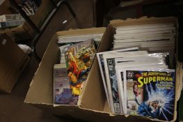 A COLLECTION OF DC SUPERMAN COMICS, to include Adventures of superman many duplicate copies