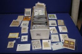 A TRAY OF ASSORTED EPHEMERA TO INCLUDE NEWSPAPER CLIPPINGS, TICKETS, RECEIPTS ETC (TRAY/S NOT