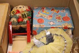 A COLLECTION OF VINTAGE CHRISTMAS DECORATIONS