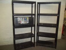 A SELECTION OF STORAGE SHELVES