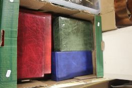 SIX ALBUMS OF STAMPS AND CIGARETTE CARDS