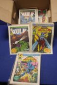 A COLLECTION OF COMICS, to include The Hulk, Marvel Super Adventure etc
