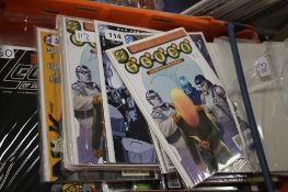 A TRAY OF ASSORTED COMICS, to include Mazing Man, Bartman, Marshal Law, Dog Witch etc (TRAY NOT