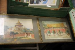 TWO CONTINENTAL FRAMED PRINTS