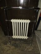 A VICTORIAN STYLE RADIATOR TOGETHER WITH OTHER RADIATORS ETC