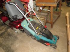 A BOSCH ELECTRIC MOWER AND BOX - HOUSE CLEARANCE