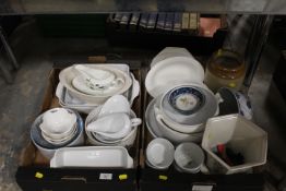 TWO TRAYS OF ASSORTED SUNDRIES TO INCLUDE KITCHEN WARE