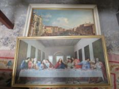 A QUANTITY OF PICTURES AND ASSORTED PRINTS INCLUDING THE LAST SUPPER